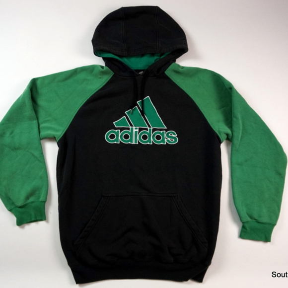adidas green and black hoodie